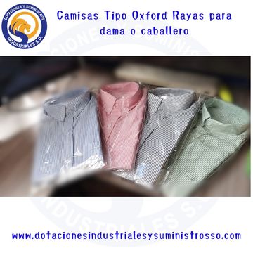 Camisa tipo oxford colores oxford rayas oxford administrativo camisas para caballero
