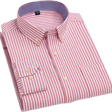 Camisa Oxford Rayas Rojo para caballero  
camisas para dotacion