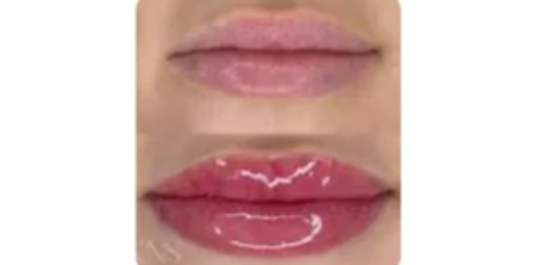 lip tinting before and after