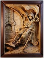 Traveler - Woodcarvings by Randall Stoner, aka Madcarver