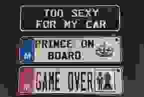 Name plates, number plates, personalised, customised, printing, names