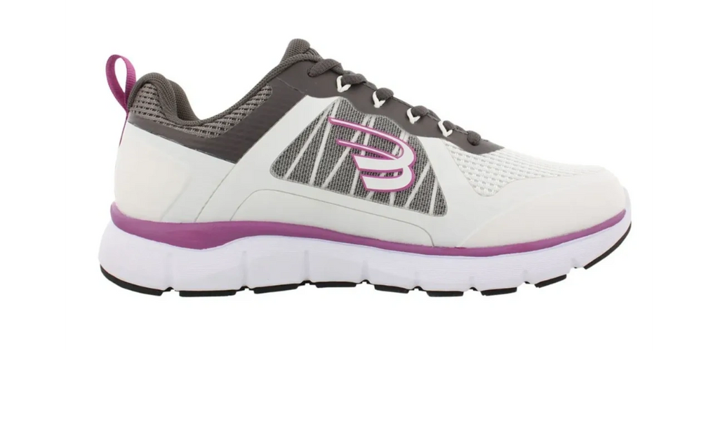 Pictured is from Spira
Wave spring technology adds support for the heel and forefoot while walking.