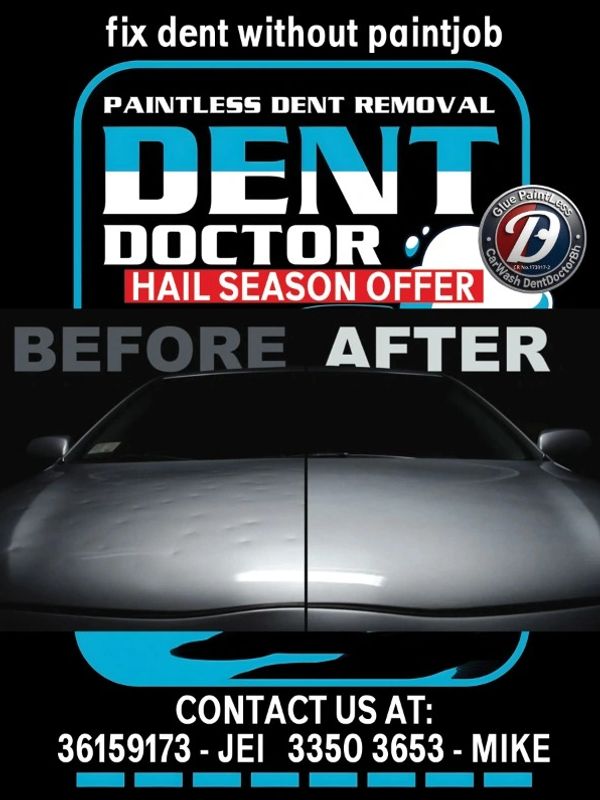 Dent Doctor offers paintless dent removal with before and after results.