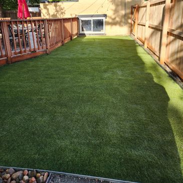 Artificial turf keeps the classic look of a lawn & also provides similar benefits as a xeriscape