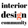 Logo for an interior design community with bold typography.