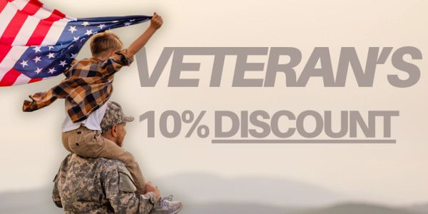 veteran image promoting 10% off