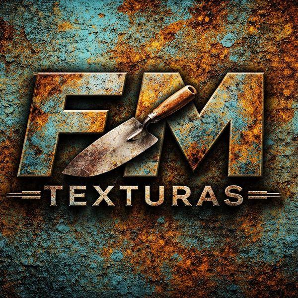 Imagen con las letras F y M en mayusculas. la palabra texturas debajo de las letras FyM.