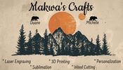 Makwa's Crafts. 
3d printing, sublimation, laser cutting and Engraving, UV 3d printing comming soon,
