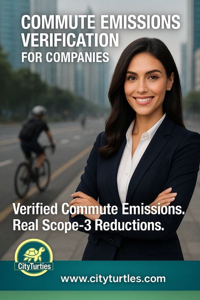 Verified Commute Emissions. Real Scope-3 Reductions.

