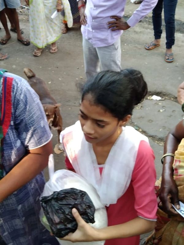 Girl receives menstrual health products donated by 'The Ending Period Poverty' Project 