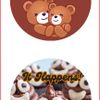 Let it Mellow Mama Bear Hug Buttons 4pk