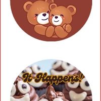 Let it Mellow Mama Bear Hug Buttons 4pk