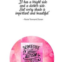 Autism Inspirational Buttons, 4 Pack, Multicolor