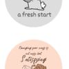 Heartbreaks are Lessons, Fresh Start, Satisfying, Touch of Positivity Life Buttons, 4-Pack
