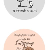 Heartbreaks are Lessons, Fresh Start, Satisfying, Touch of Positivity Life Buttons, 4-Pack