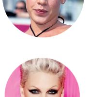 Pink Unique 4pk Buttons/Pins