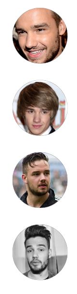 One Direction Music Liam Payne Buttons, Set of 4