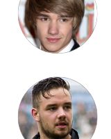 One Direction Music Liam Payne Buttons, Set of 4