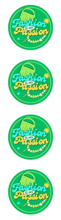Fashion is my Passion 4pk Buttons/Pins - Image 2