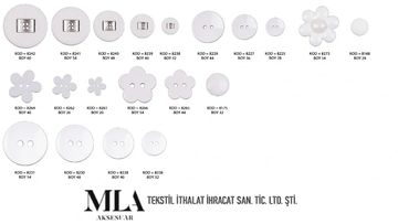 Tekstil Aksesuarları Plastik Düğme Çeşitleri - Mla Aksesuar