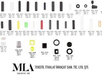 Tekstil Aksesuarları Plastik Bağ Ucu - Kordon Uçlama -Mla Aksesuar