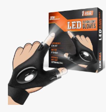 Lenski Stocking Stuffers Gifts for Men, Flashlight Gloves Mens Gifts for Christmas, Gifts for Dad Hi