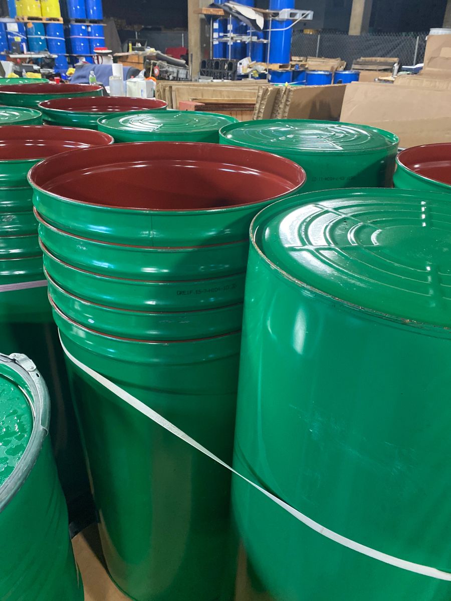 60 Gallon Stackable Steel Food Grade Drum