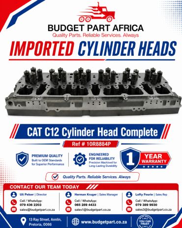 Cat C12 Complete cylinder Head 