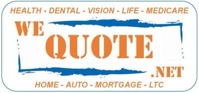 Logo for We Quote.net offering insurance quotes.