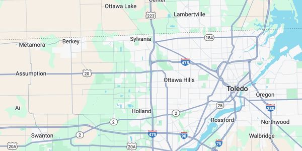 Map of Greater Toledo Area