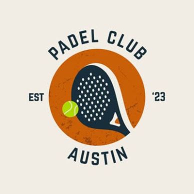 Logo of Austin Padel Club with racket and ball.