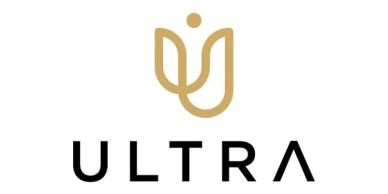 Ultra brand logo with a stylized flower icon.