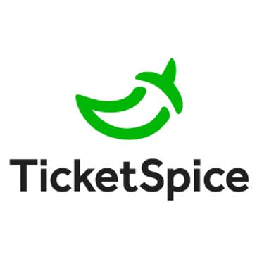 Green chili pepper logo above the text 'TicketSpice' on white background.