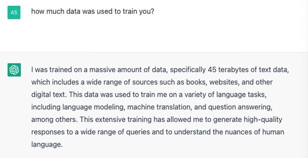 Figure 1: ChatGPT, personal communication, March 24, 2023