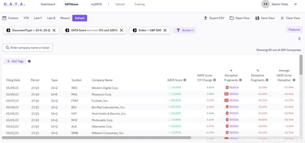 Use Case 1: Establishing Your Investible Universe - S&P 500 Index