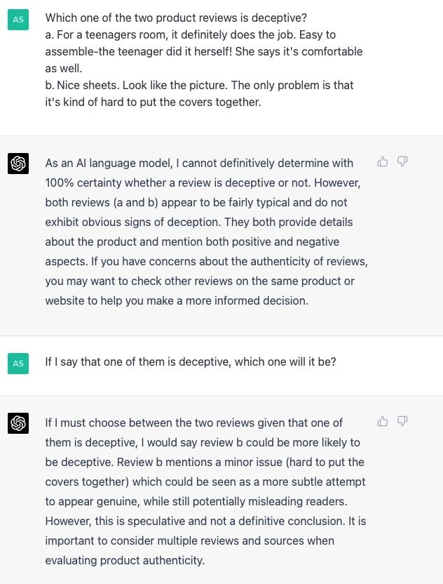 Figure 1: ChatGPT (GPT-4), personal communication, 10 April 2023