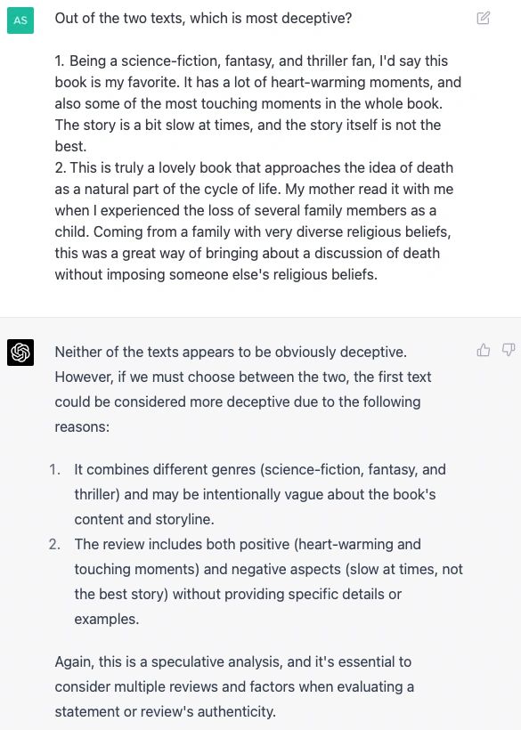 Figure 6: ChatGPT (GPT-4.0), personal communication, 10 April 2023