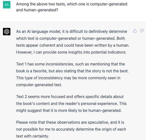 Figure 8: ChatGPT (GPT-4.0), personal communication, 10 April 2023