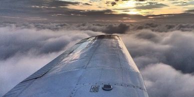 Flying about Malibu, at SKYWARD AIR PILOT ACADEMY