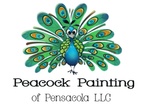 Peacock Painting of Pensacola