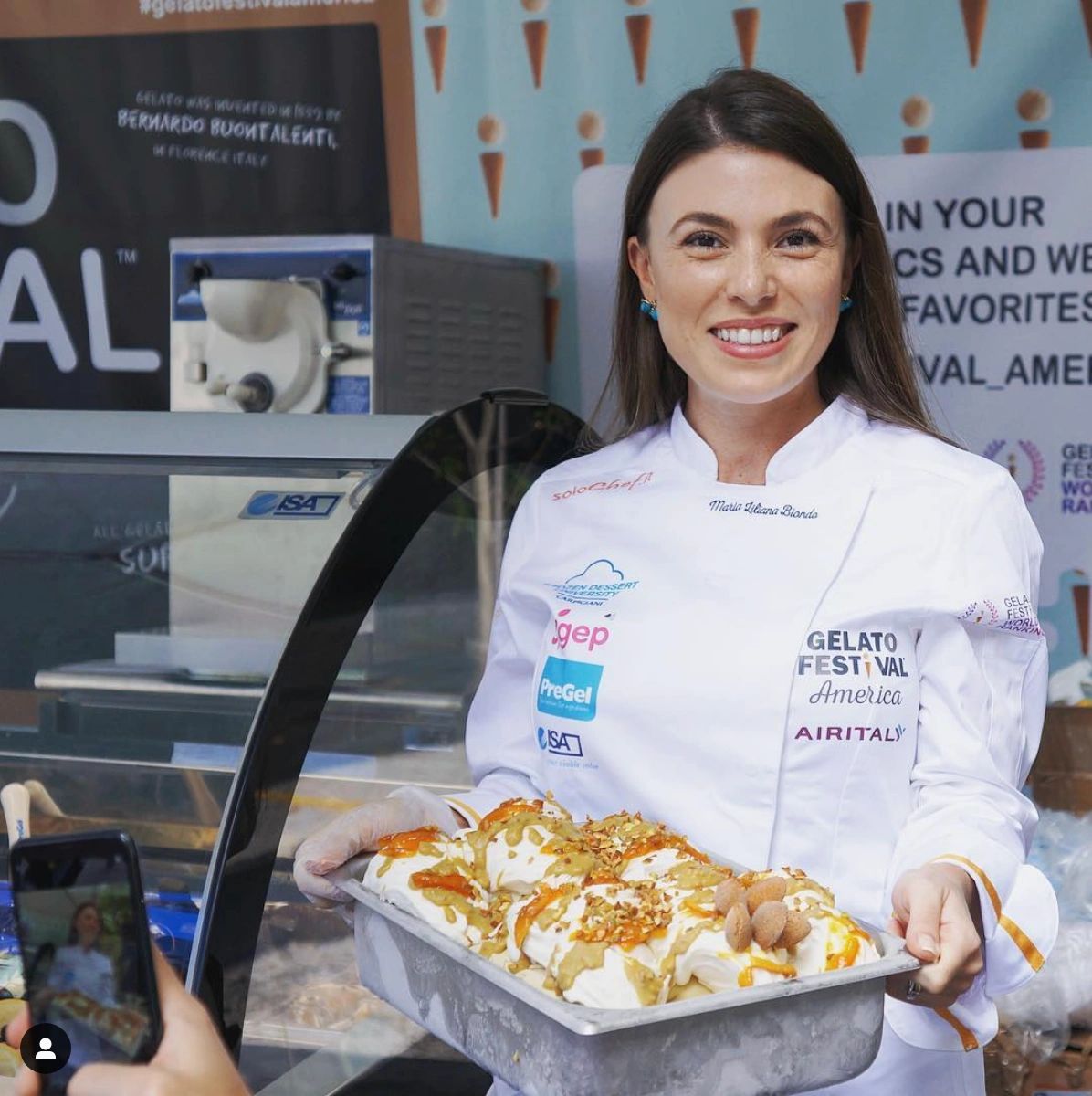 Maria Liliana Biondo at the Gelato Festival American Finals in 2019