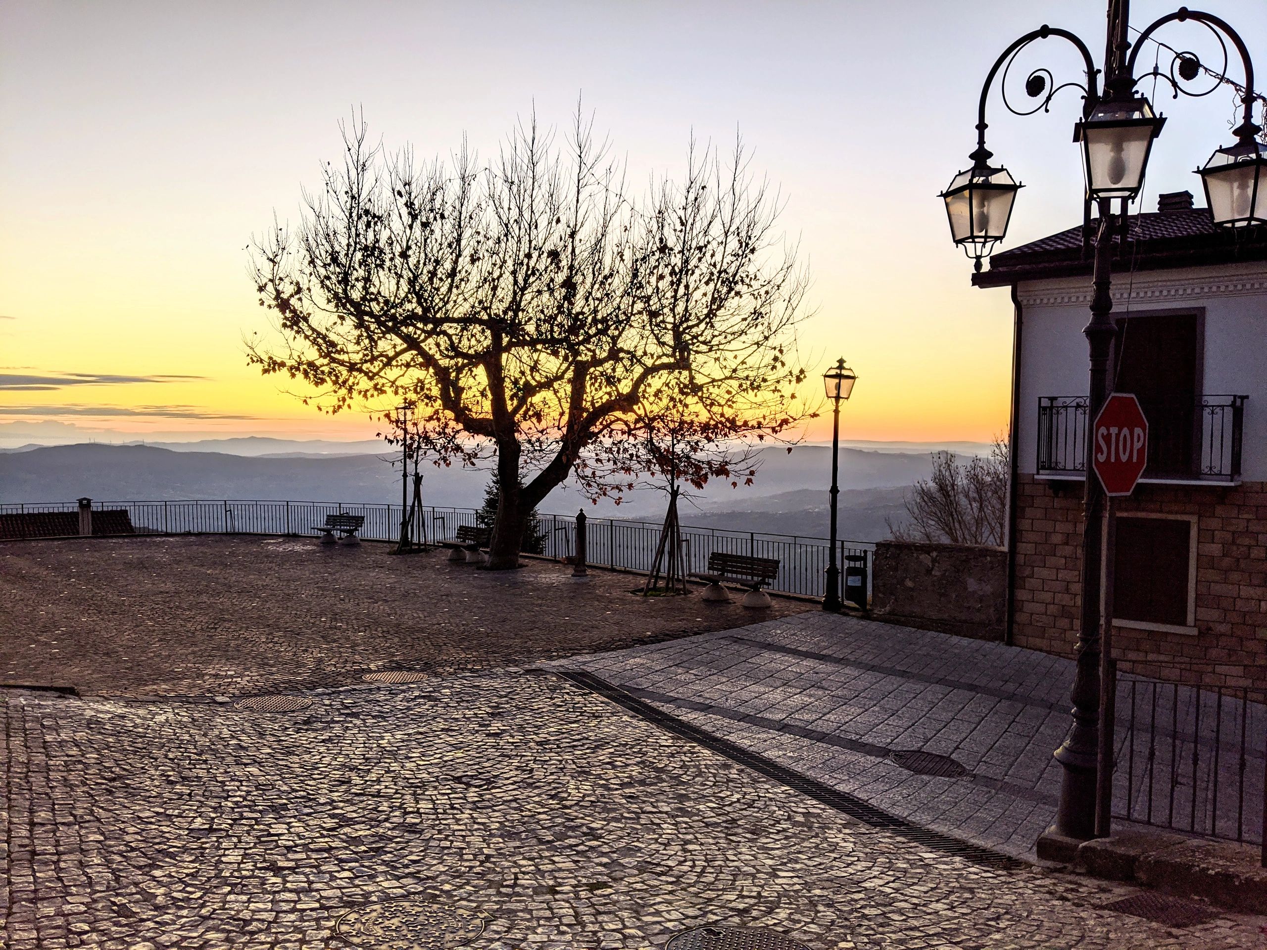 One of my Thin Places ... Sunrise as seen from Piazzale Purgatorio, Schiavi di Abruzzo, CH, Italy