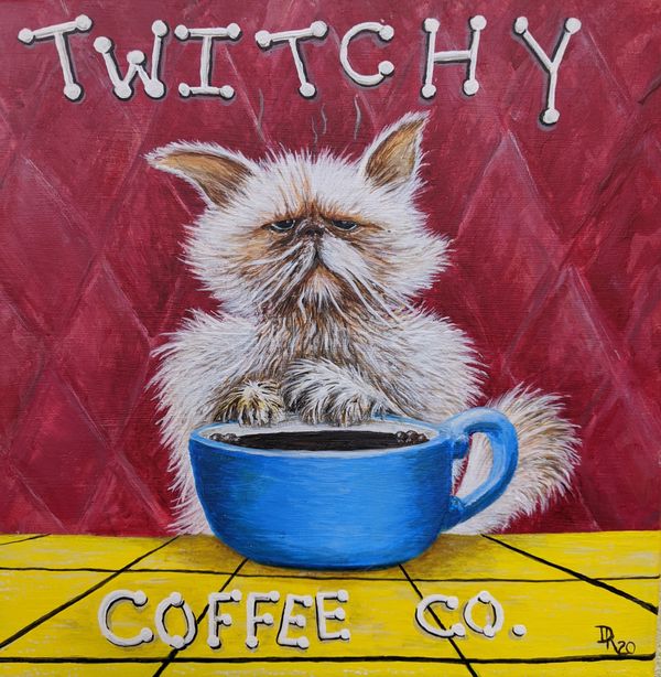 Twitchy!  The inspiration for Twitchy Coffee (coming soon)