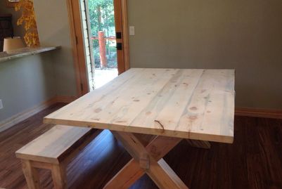 Custom woodworking, benches, tables, book cases, signs