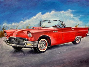 57 Red Thunderbird
Acrylic on 11x15 paper
$100