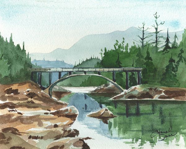 "Belton Bride" watercolor