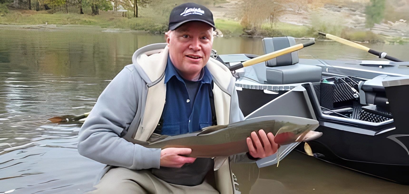 Picture of a man holding fish