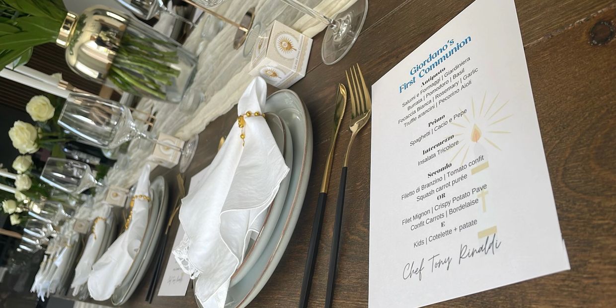 chef at home, menu, curated menu, private event, personal chef, special event, service to table