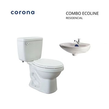 Residential combo set with toilet and sink by Corona.