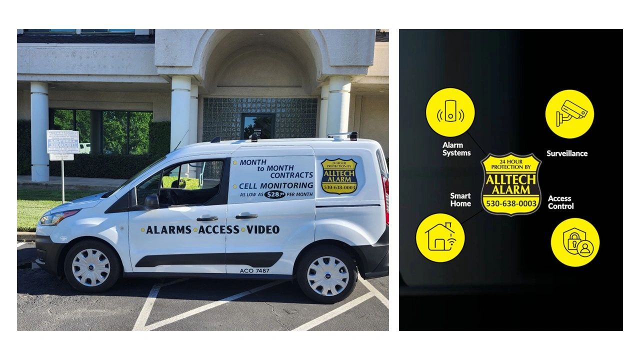 "Alltech Alarm: Alarms, surveillance, smart home, and access control in Redding."